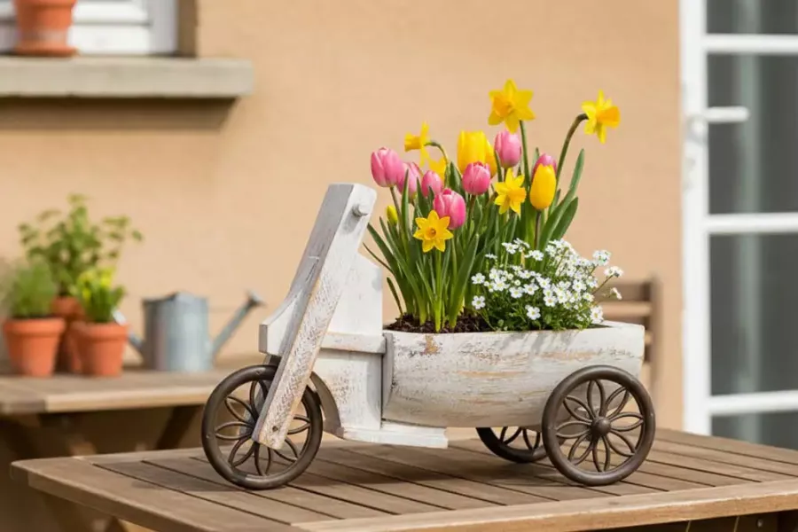 Dreiradwagen aus Holz