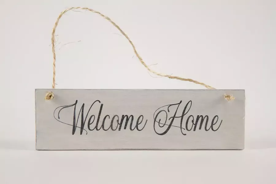 Preview: Deko-Schild aus Holz - Welcome Home