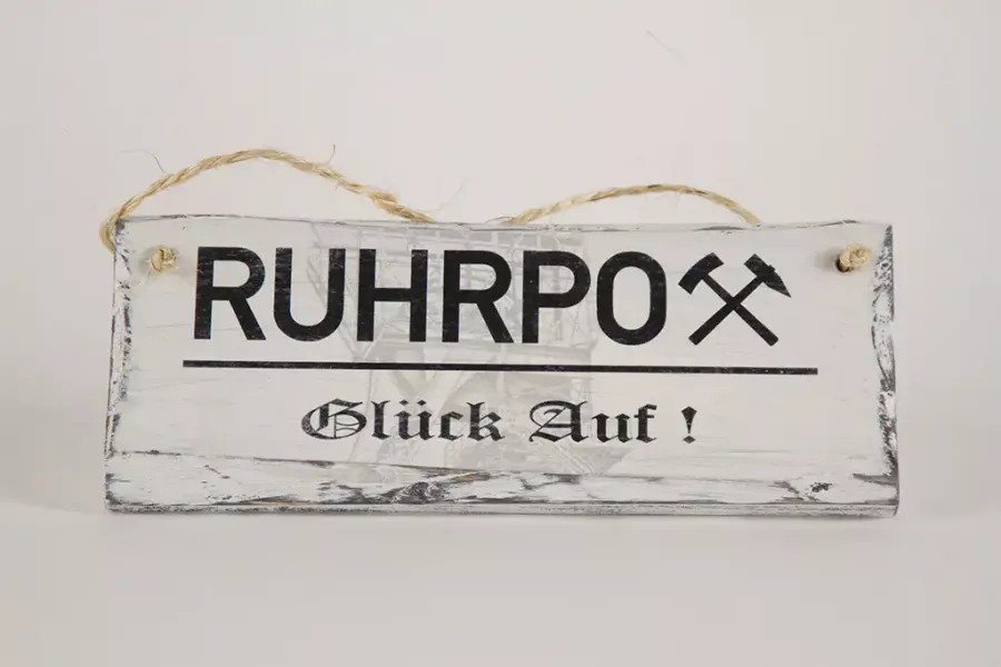Preview: Deko-Schild aus Holz - Ruhrpott