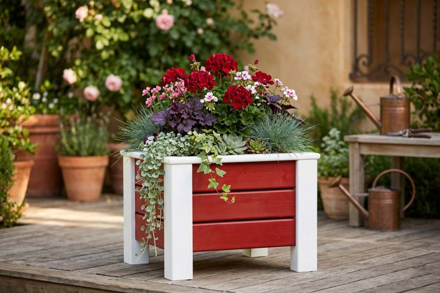 Preview: Pflanzkasten Bornholm aus Holz