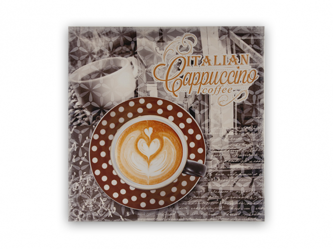 Wandbild  Italian Cappuccino 40 x 40