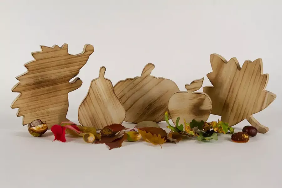 Preview: Herbstdeko Set Vario aus Paulownia