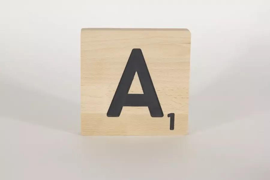Holzbuchstaben Buchstabensteine Buche A