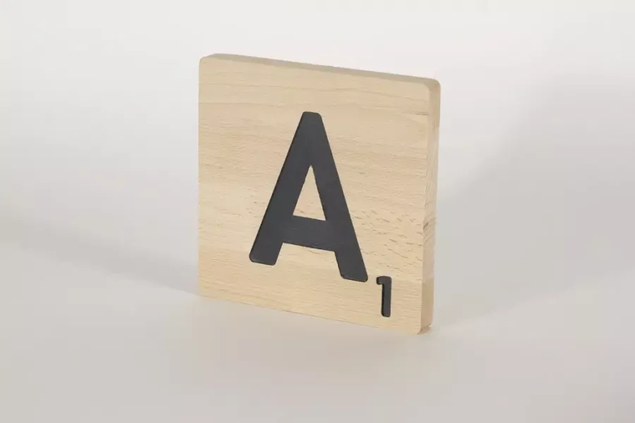 Preview: Holzbuchstaben Buchstabensteine Buche A