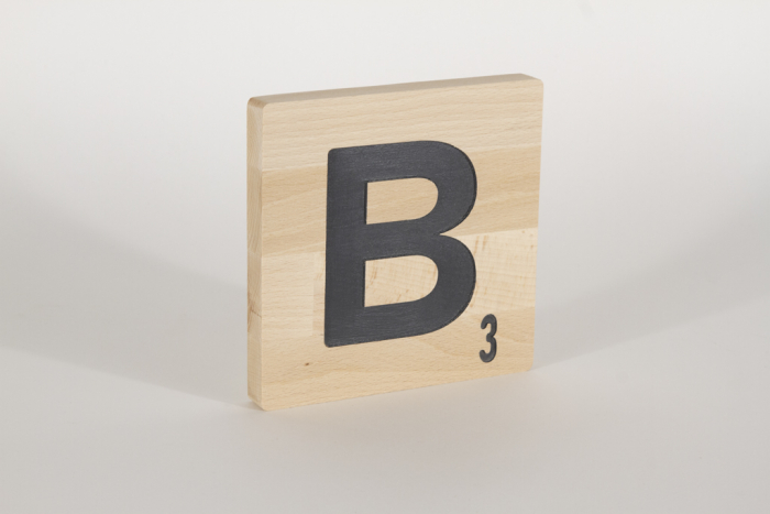 Holzbuchstaben Buchstabensteine Buche B