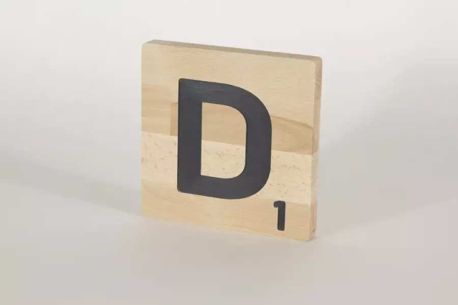 Preview: Holzbuchstaben Buchstabensteine Buche D