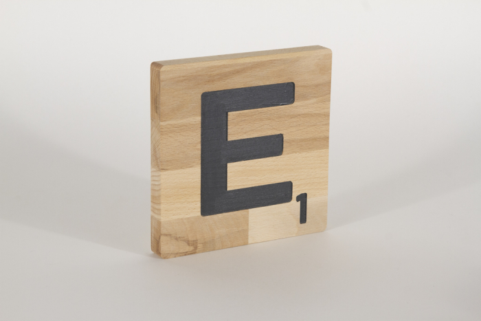 Holzbuchstaben Buchstabensteine Buche E