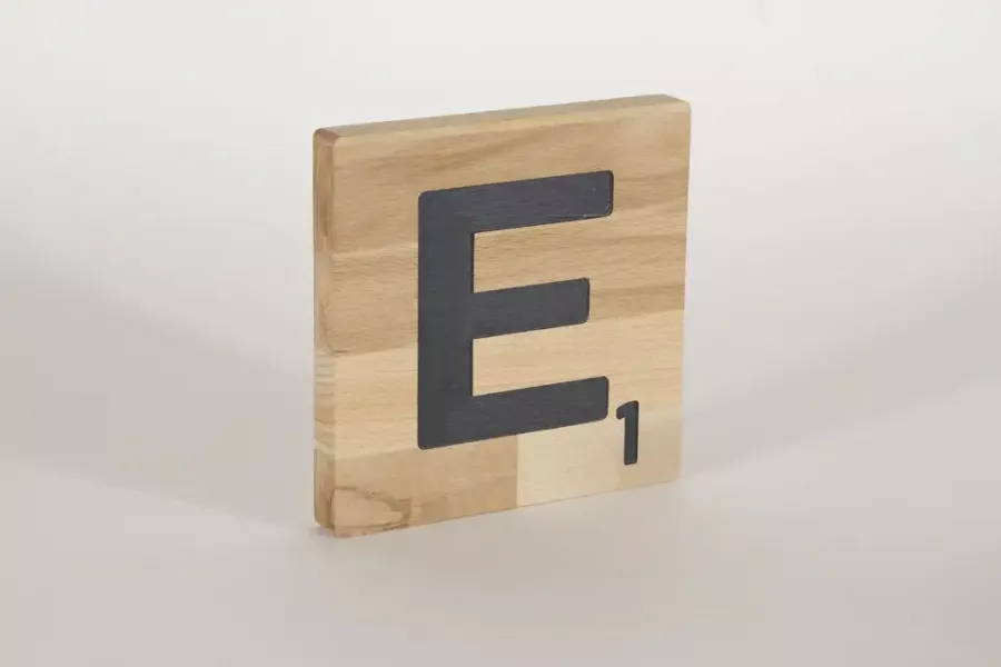 Preview: Holzbuchstaben Buchstabensteine Buche E