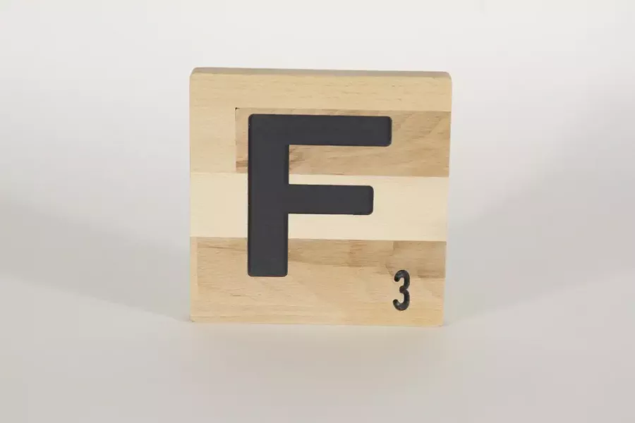 Holzbuchstaben Buchstabensteine Buche F
