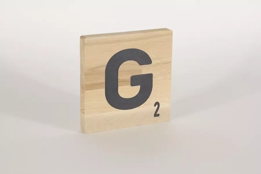 Preview: Holzbuchstaben Buchstabensteine Buche G