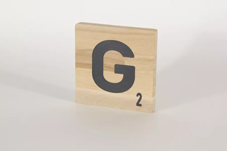 Preview: Holzbuchstaben Buchstabensteine Buche G
