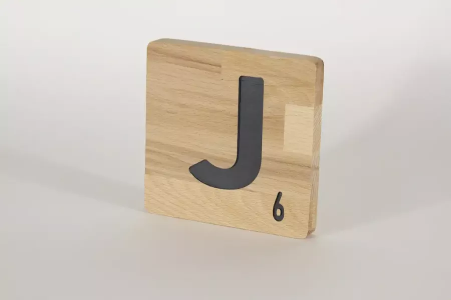 Preview: Holzbuchstaben Buchstabensteine Buche J