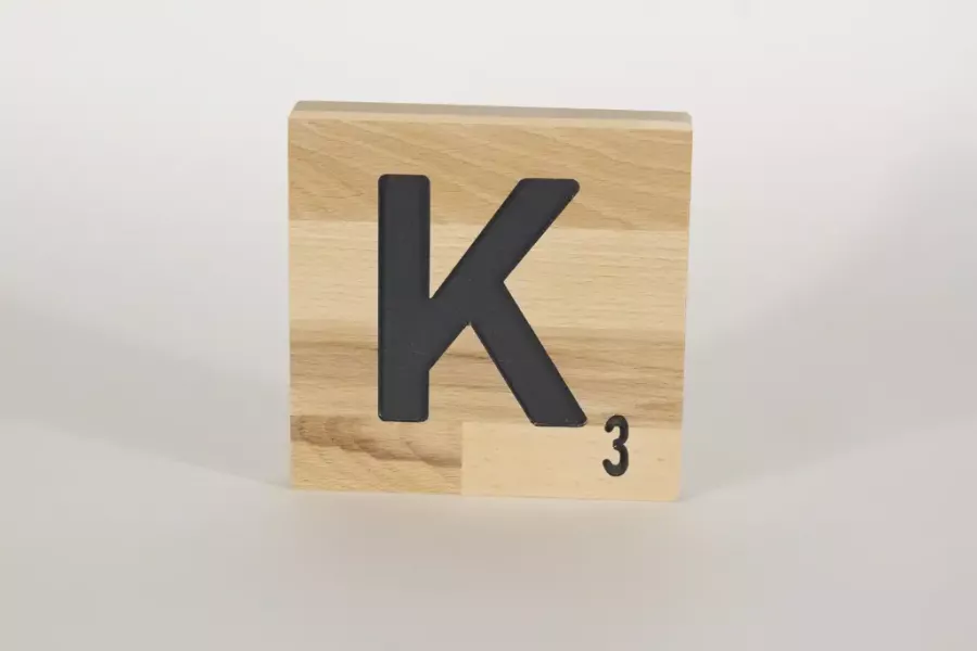 Holzbuchstaben Buchstabensteine Buche K