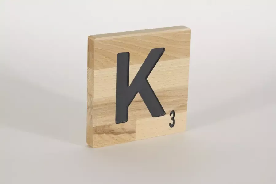 Preview: Holzbuchstaben Buchstabensteine Buche K
