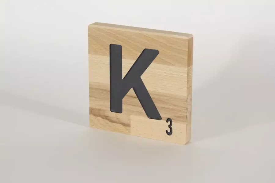 Preview: Holzbuchstaben Buchstabensteine Buche K