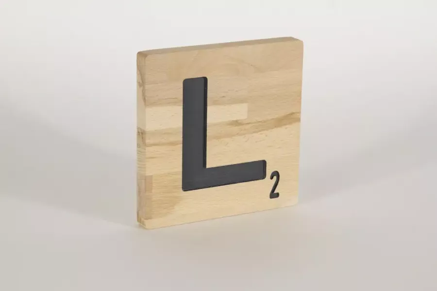 Preview: Holzbuchstaben Buchstabensteine Buche L