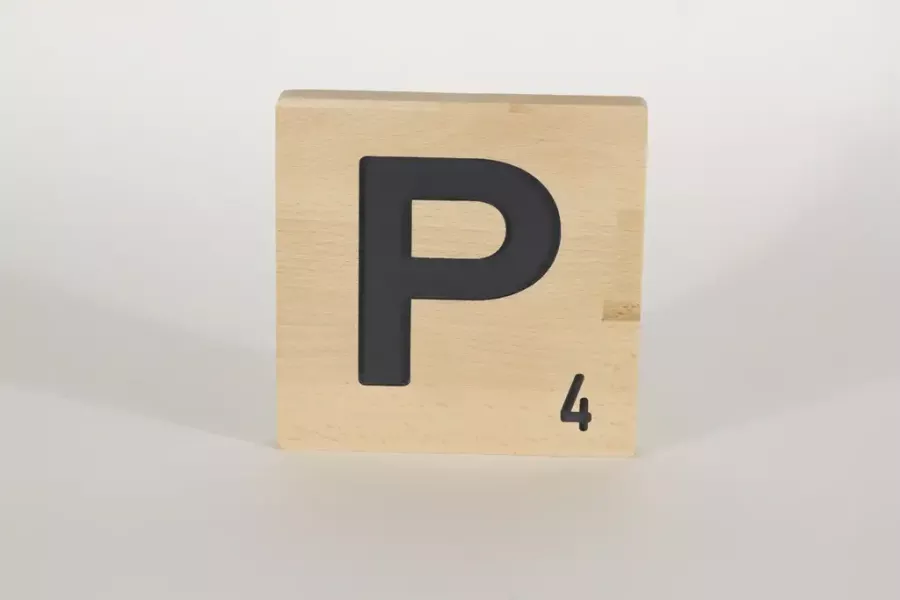 Holzbuchstaben Buchstabensteine Buche P