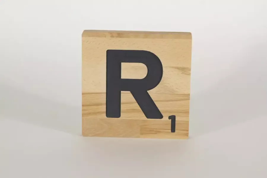 Holzbuchstaben Buchstabensteine Buche R