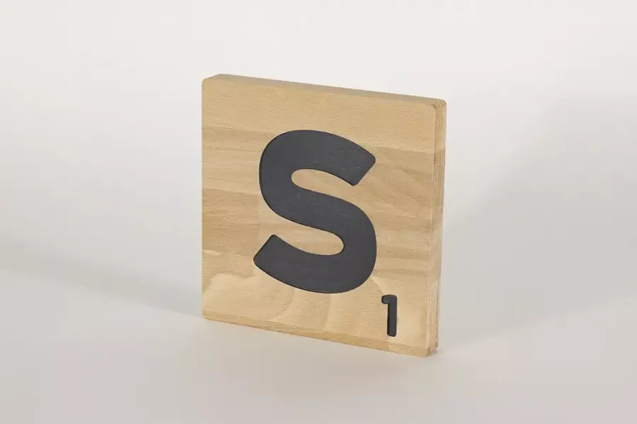 Preview: Holzbuchstaben Buchstabensteine Buche S