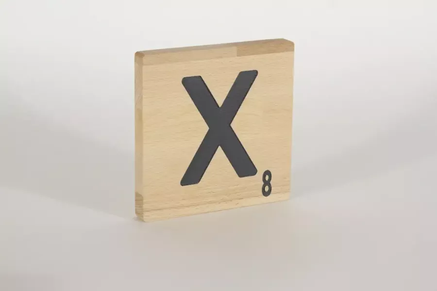 Preview: Holzbuchstaben Buchstabensteine Buche X