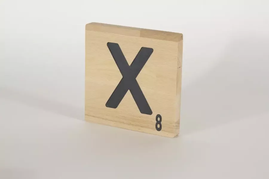 Preview: Holzbuchstaben Buchstabensteine Buche X
