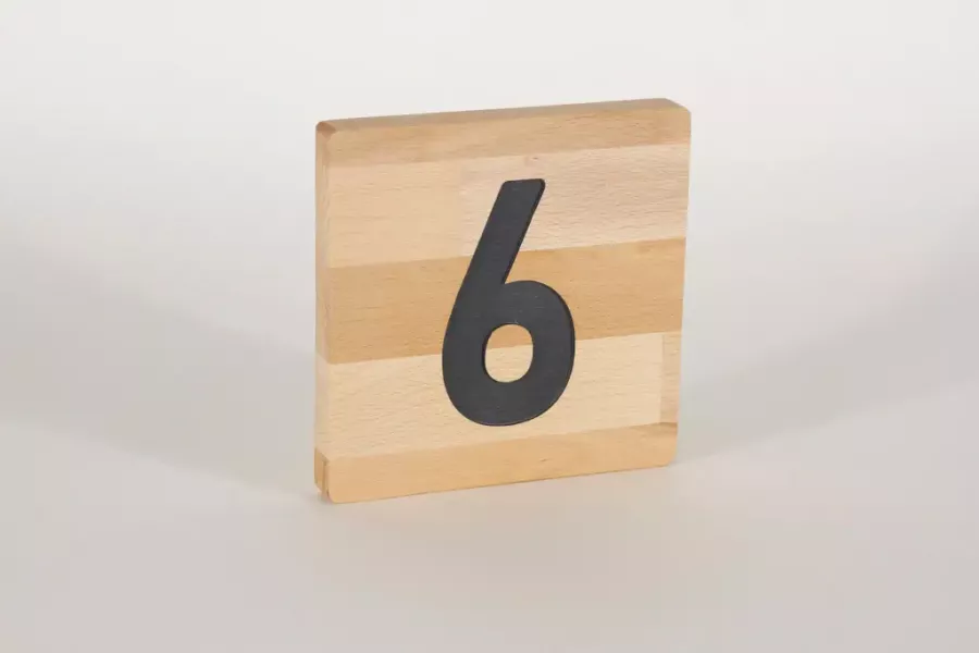 Preview: Holzbuchstaben Buchstabensteine Buche 6
