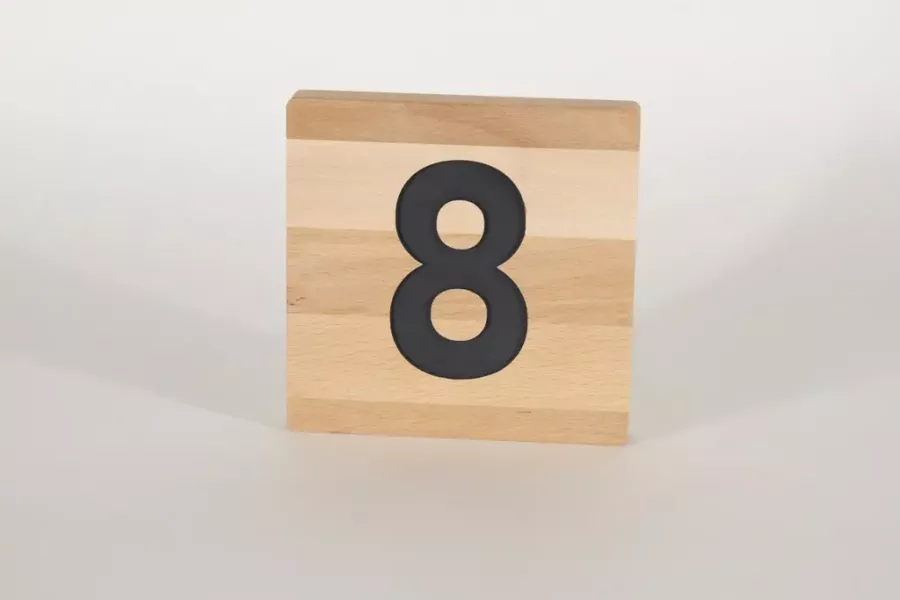 Holzbuchstaben Buchstabensteine Buche 8