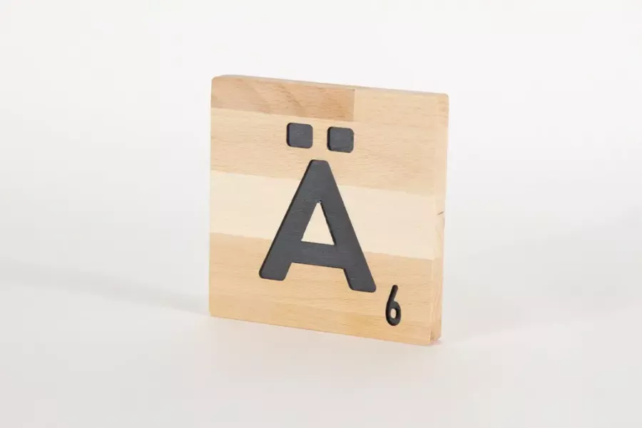 Preview: Holzbuchstaben Buchstabensteine Buche AE