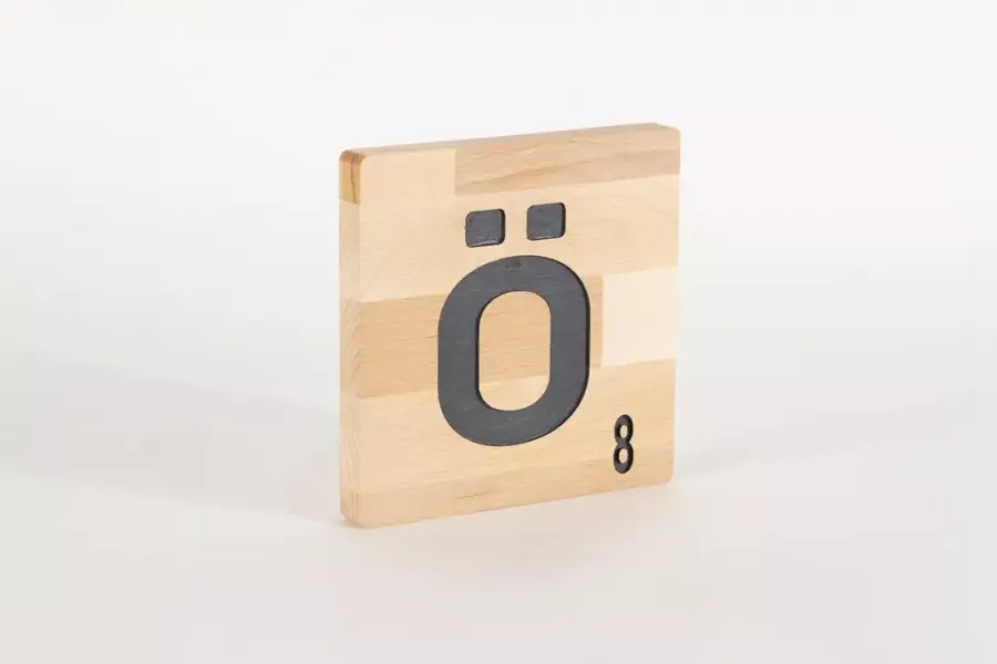 Preview: Holzbuchstaben Buchstabensteine Buche AE