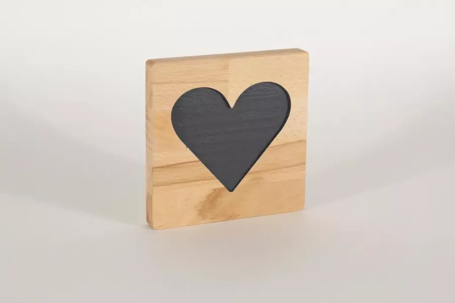 Preview: Holzbuchstaben Buchstabensteine Buche Herz