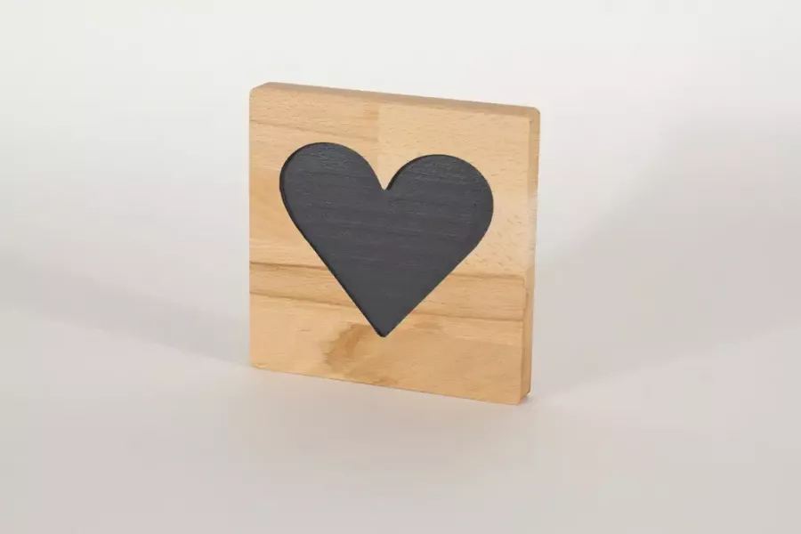 Preview: Holzbuchstaben Buchstabensteine Buche Herz