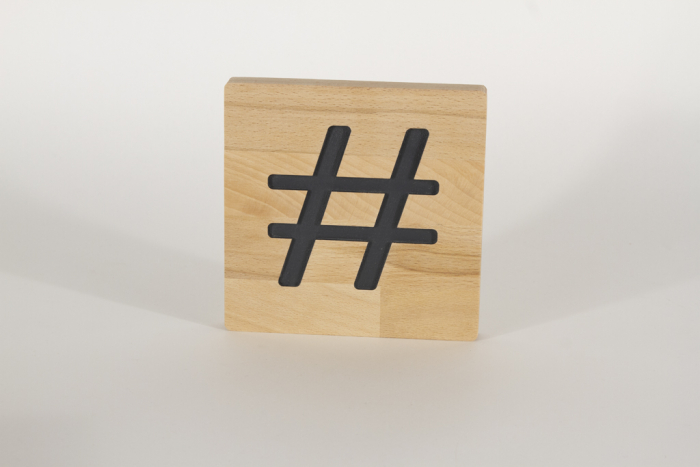 Holzbuchstaben Buchstabensteine Buche hashtag