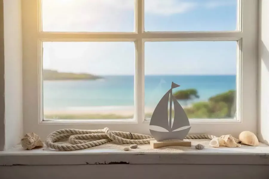 Segelboot Deko aus Metall auf Holz – maritimes Wohnaccessoire für Zuhause und Büro