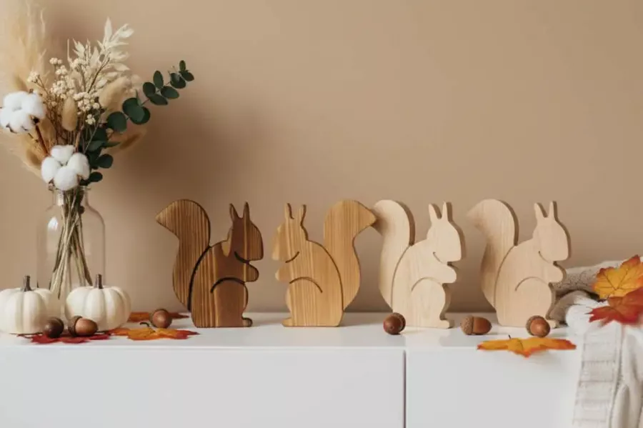 Eichhörnchen aus Holz