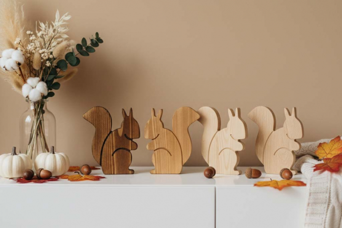 Eichhörnchen aus Holz