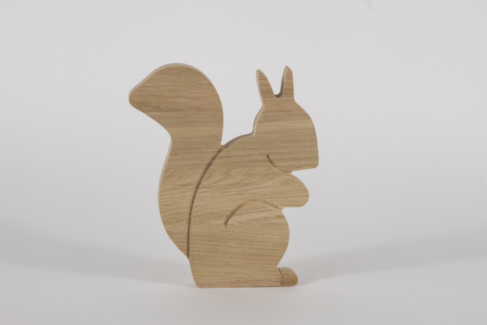 Eichhörnchen aus Holz Eiche