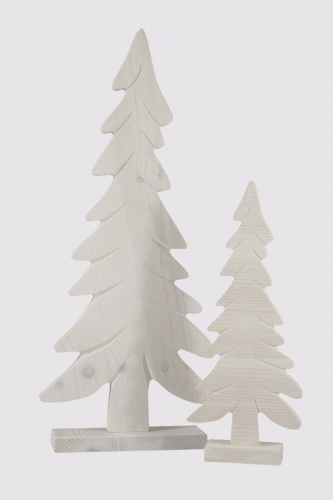 Tannenbaum aus Holz weiß