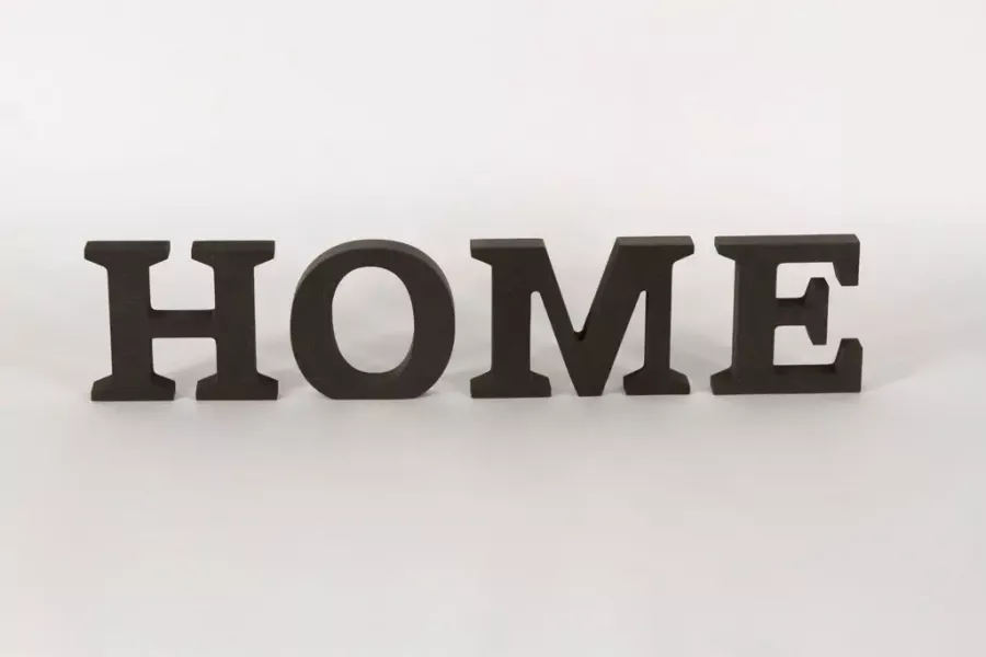 Preview: Schriftzug Home aus MDF 10 cm – moderne Wohnaccessoire-Deko