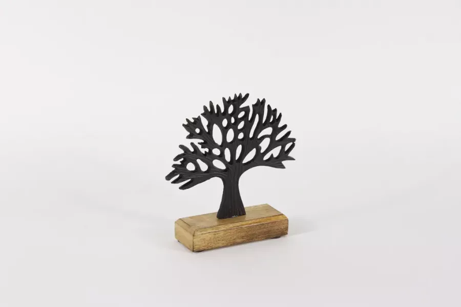 Preview: Baum aus Metall schwarz - 17 cm