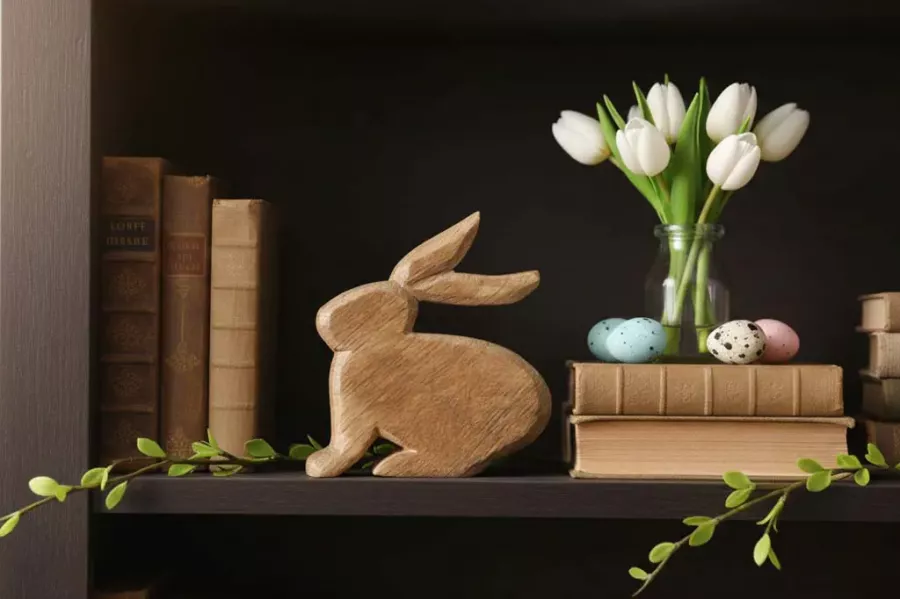 Hase aus Mangoholz naturholz schlichtes Design jetzt kaufen