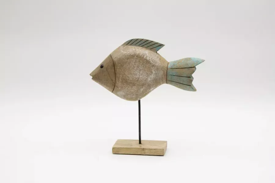 Preview: Fisch aus Holz – maritime Dekoration jetzt online bestellen