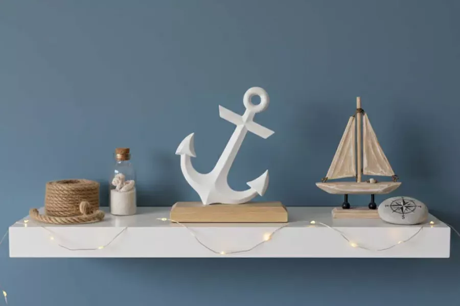 Anker aus weißem Metall – maritime Deko jetzt online bestellen