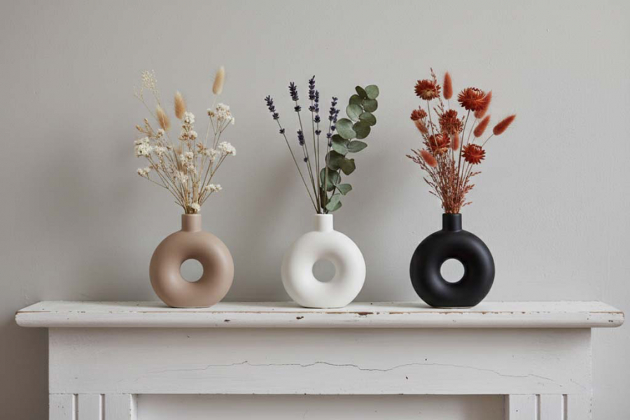 Trockenblumenvase aus Keramik