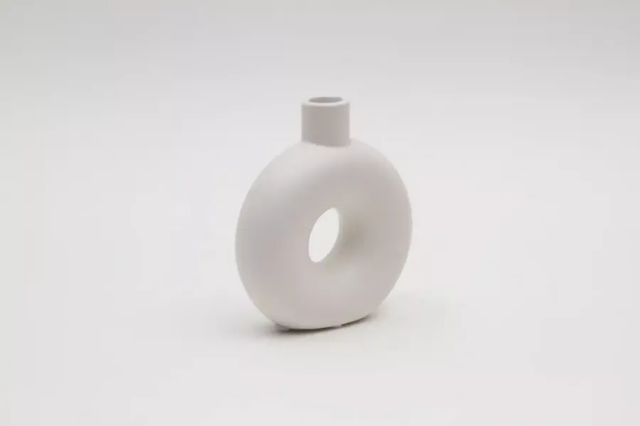 Preview: Moderne Keramik Trockenblumenvase im skandinavischen Stil kaufen