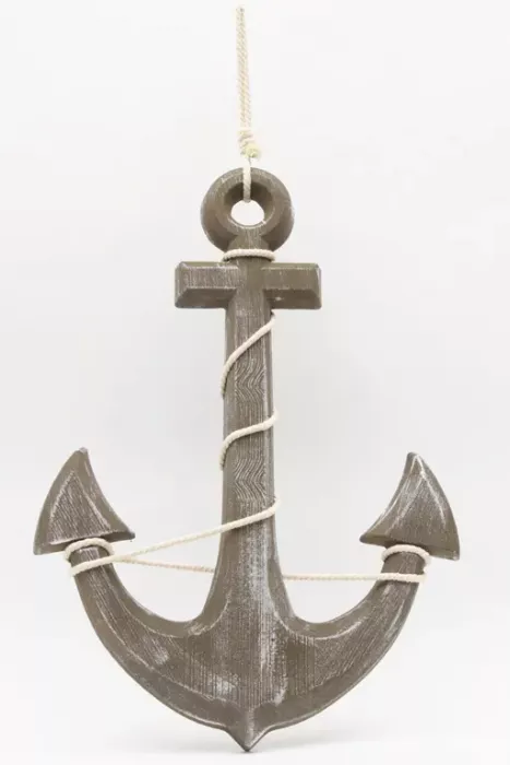 Preview: Anker aus braunem Holz – maritime Deko jetzt online bestellen