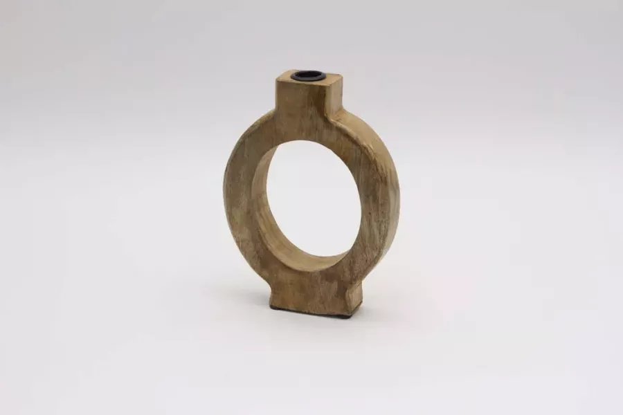 Preview: Minimalistische Holzvase als stilvolles Wohnaccessoire jetzt kaufen