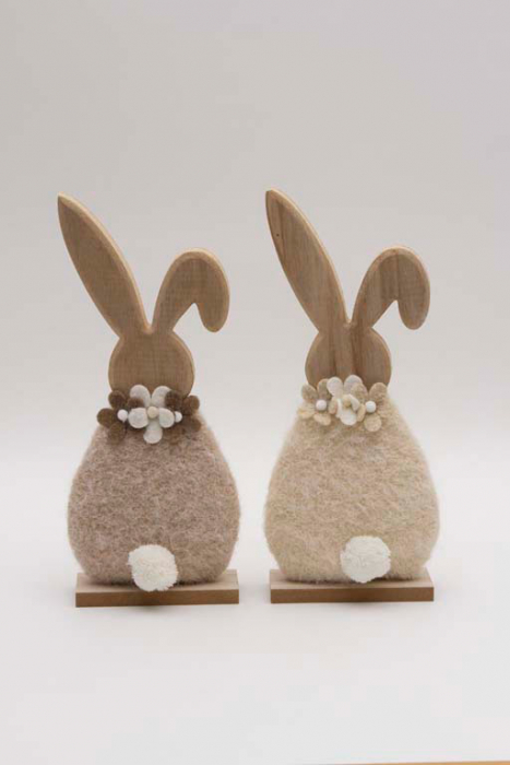 Osterhase Plüsch Bauch beige Frühlingsdeko – jetzt online kaufen