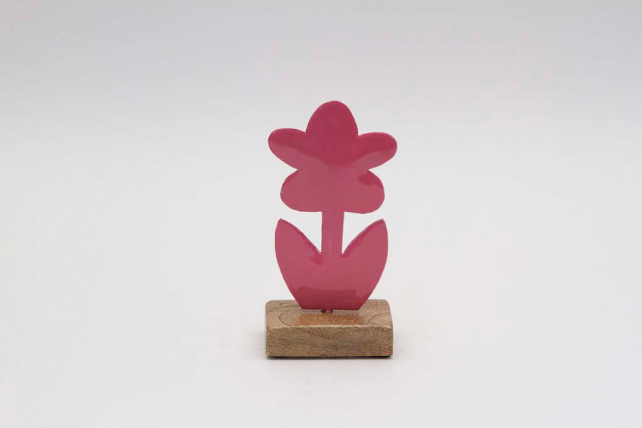 Preview: Moderne Holzblumen Dekofigur für Frühling jetzt bestellen