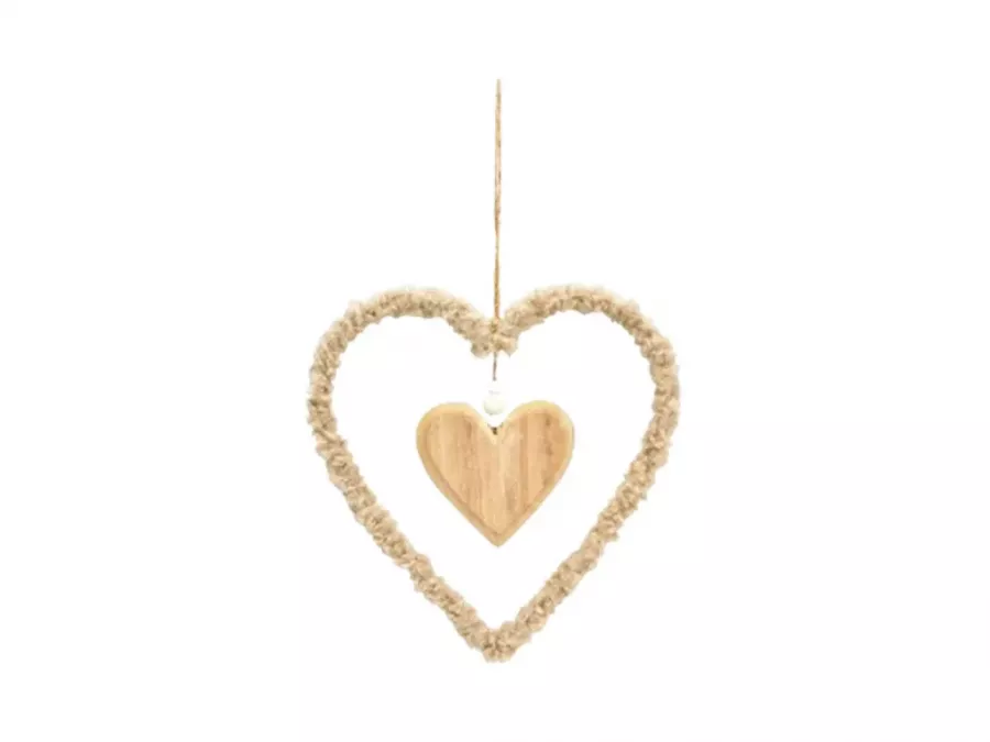 Preview: Romantische Herzdeko aus Holz als Geschenkidee für besondere Anlässe – jetzt online sichern