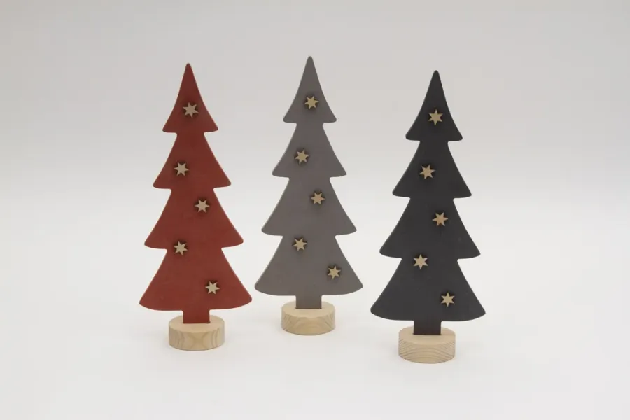 Preview: Weihnachtsdeko Tannenbaum aus Holz handgefertigt